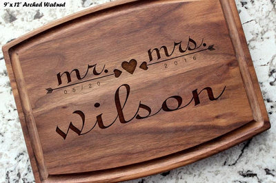 Cutting Board Wedding Gift for Couple