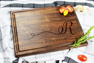 Wedding cutting board gift 