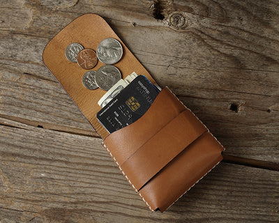 Front Pocket Minimalist Leather Wallet - Boston Creative Company