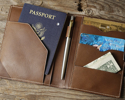 Leather Passport Holder - Boston Creative Company