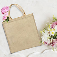 Burlap Tote Bag gifts for Wedding, anniversary, valentine, couple, bridesmaid - BOSTON CREATIVE COMPANY