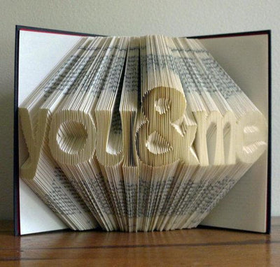 Folded Book Art Paper Anniversary Gift for Him or Her - BOSTON CREATIVE COMPANY