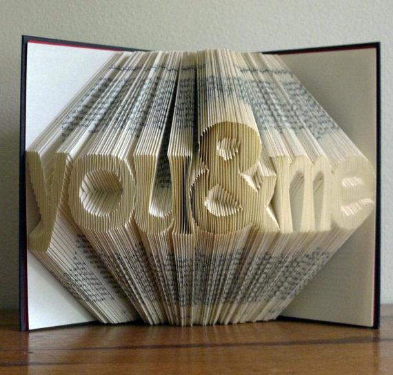 Pages of a Book folded as you and me